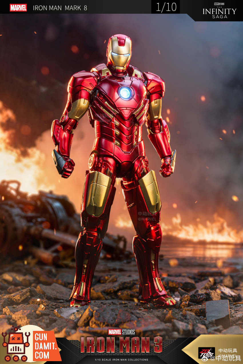 ZT Toys 1/10 Iron Man 3 MK8 - View 1 ZT Toys 1/10 Iron Man 3 MK8 - View 1