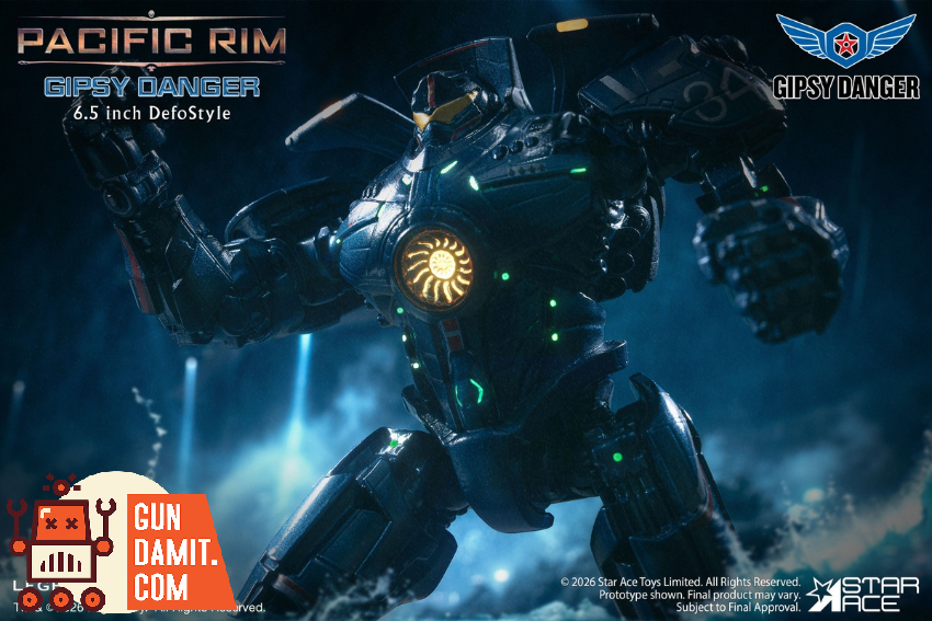 Star Ace Toys SA7012 Pacific Rim Gipsy Danger DefoStyle Figure Single Deluxe Ver. - View 1 Star Ace Toys SA7012 Pacific Rim Gipsy Danger DefoStyle Figure Single Deluxe Ver. - View 1