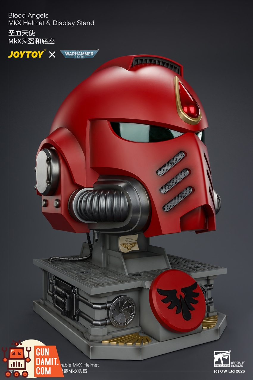 JoyToy JT04919 1/1 Warhammer 40K Blood Angels MkX Helmet & Display Stand - View 27 JoyToy JT04919 1/1 Warhammer 40K Blood Angels MkX Helmet & Display Stand - View 27