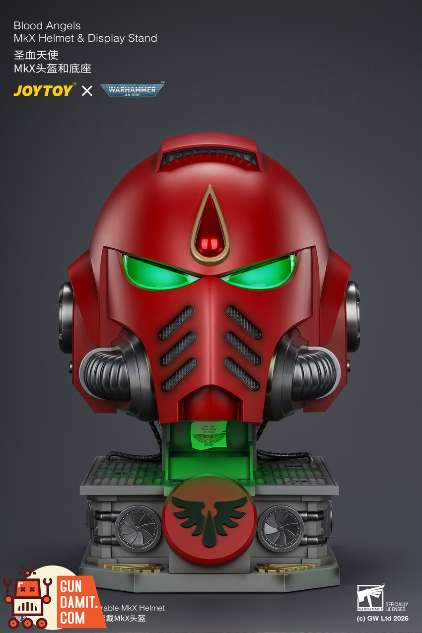 JoyToy JT04919 1/1 Warhammer 40K Blood Angels MkX Helmet & Display Stand - View 30 JoyToy JT04919 1/1 Warhammer 40K Blood Angels MkX Helmet & Display Stand - View 30