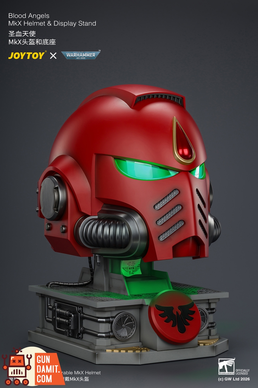 JoyToy JT04919 1/1 Warhammer 40K Blood Angels MkX Helmet & Display Stand - View 31 JoyToy JT04919 1/1 Warhammer 40K Blood Angels MkX Helmet & Display Stand - View 31