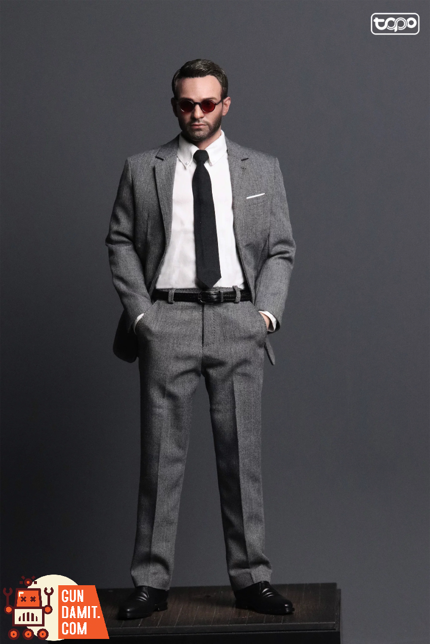 TOPO STUDIO 1/6 TP038 Daredevil Matt Murdock w/ HotToys Head Sculpt Clothing Set - View 4 TOPO STUDIO 1/6 TP038 Daredevil Matt Murdock w/ HotToys Head Sculpt Clothing Set - View 4