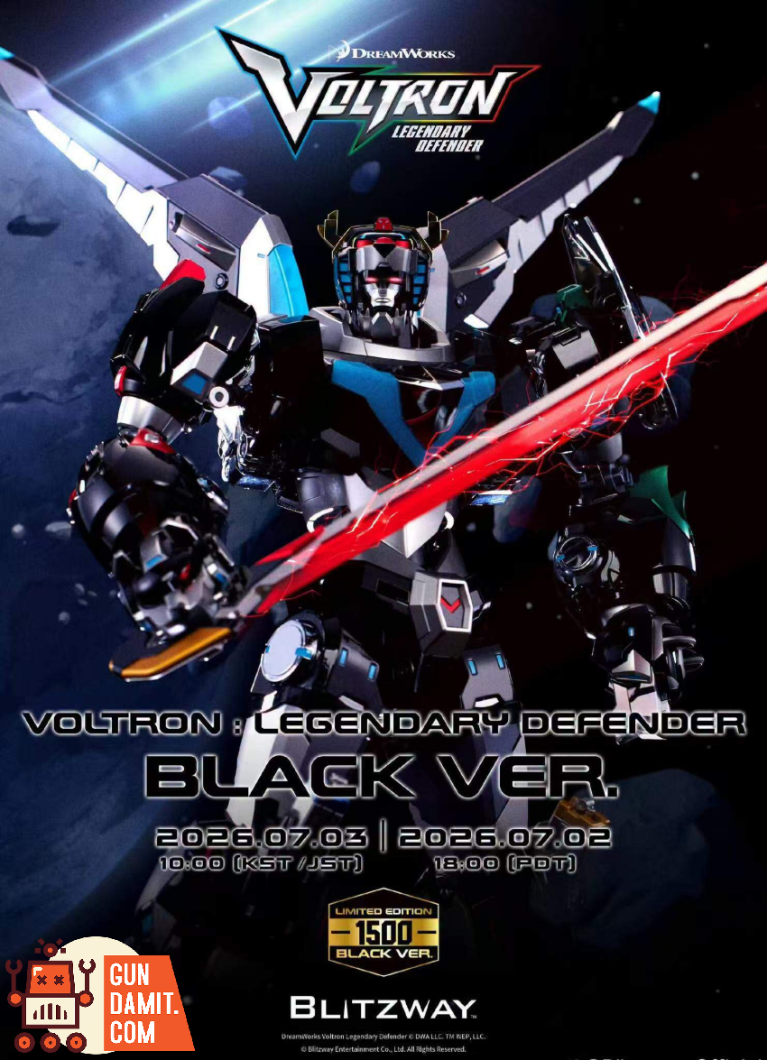 Blitzway ARBOTIX Voltron Legendary Defender Black Ver. - View 1 Blitzway ARBOTIX Voltron Legendary Defender Black Ver. - View 1