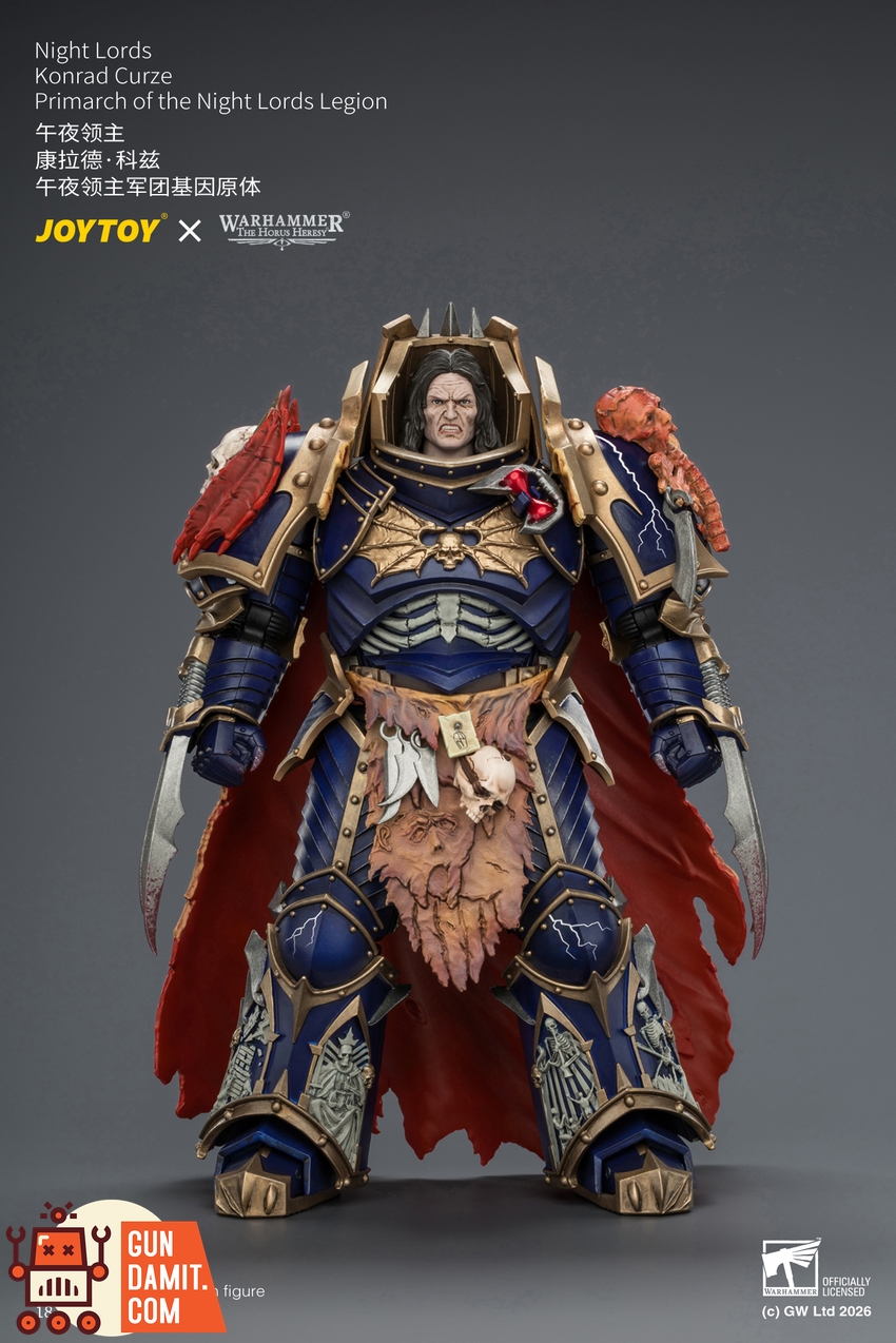 JoyToy JT04674 1/18 Warhammer The Horus Heresy Night Lords Konrad Curze Primarch of the Night Lords Legion - View 19 JoyToy JT04674 1/18 Warhammer The Horus Heresy Night Lords Konrad Curze Primarch of the Night Lords Legion - View 19