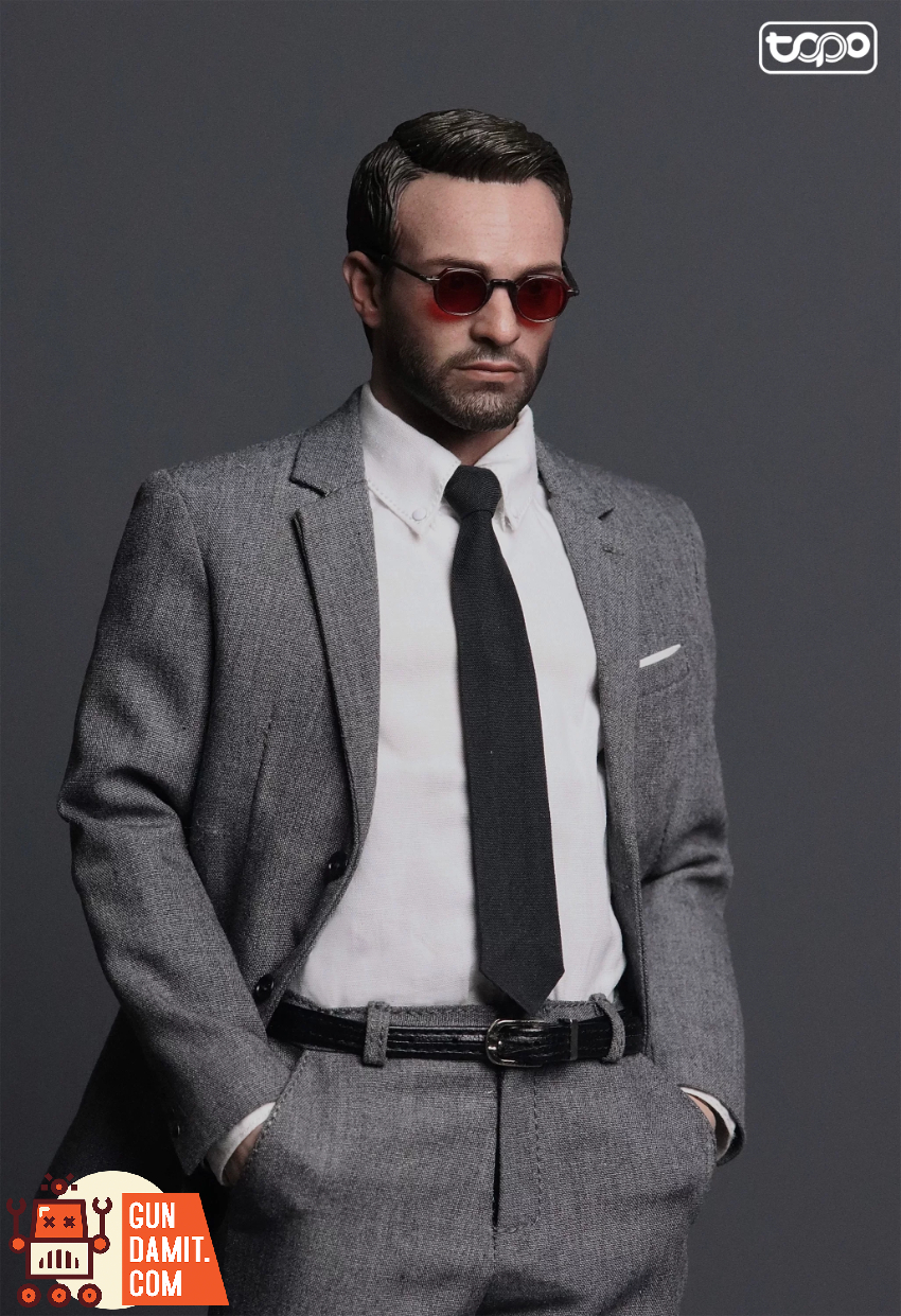 TOPO STUDIO 1/6 TP038 Daredevil Matt Murdock w/ HotToys Head Sculpt Clothing Set - View 3 TOPO STUDIO 1/6 TP038 Daredevil Matt Murdock w/ HotToys Head Sculpt Clothing Set - View 3