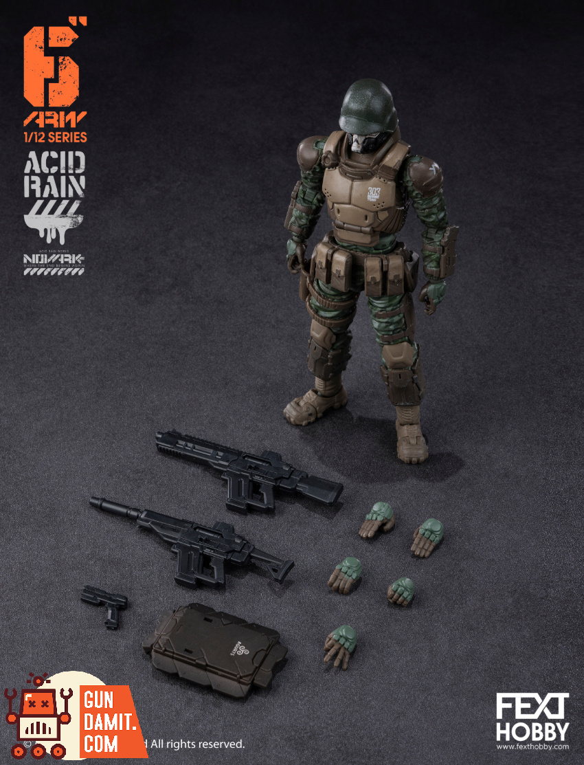 Fext Hobby 1/12 FXH-AR-007 & FXH-AR-008 & FXH-AR-009 Acid Rain Novark Marine Trooper & Bob & Jack Set of 3 - View 1 Fext Hobby 1/12 FXH-AR-007 & FXH-AR-008 & FXH-AR-009 Acid Rain Novark Marine Trooper & Bob & Jack Set of 3 - View 1