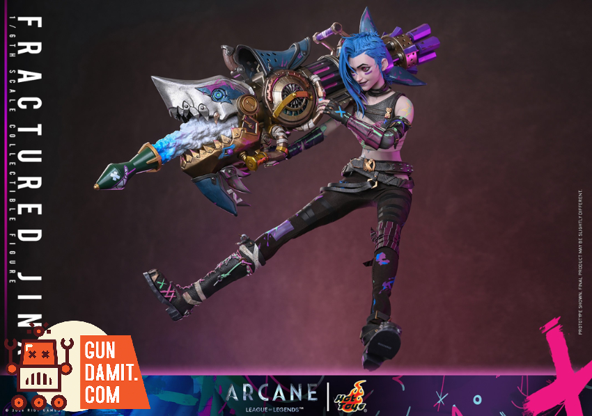 HotToys 1/6 TMS183 Arcane Fractured Jinx - View 3 HotToys 1/6 TMS183 Arcane Fractured Jinx - View 3