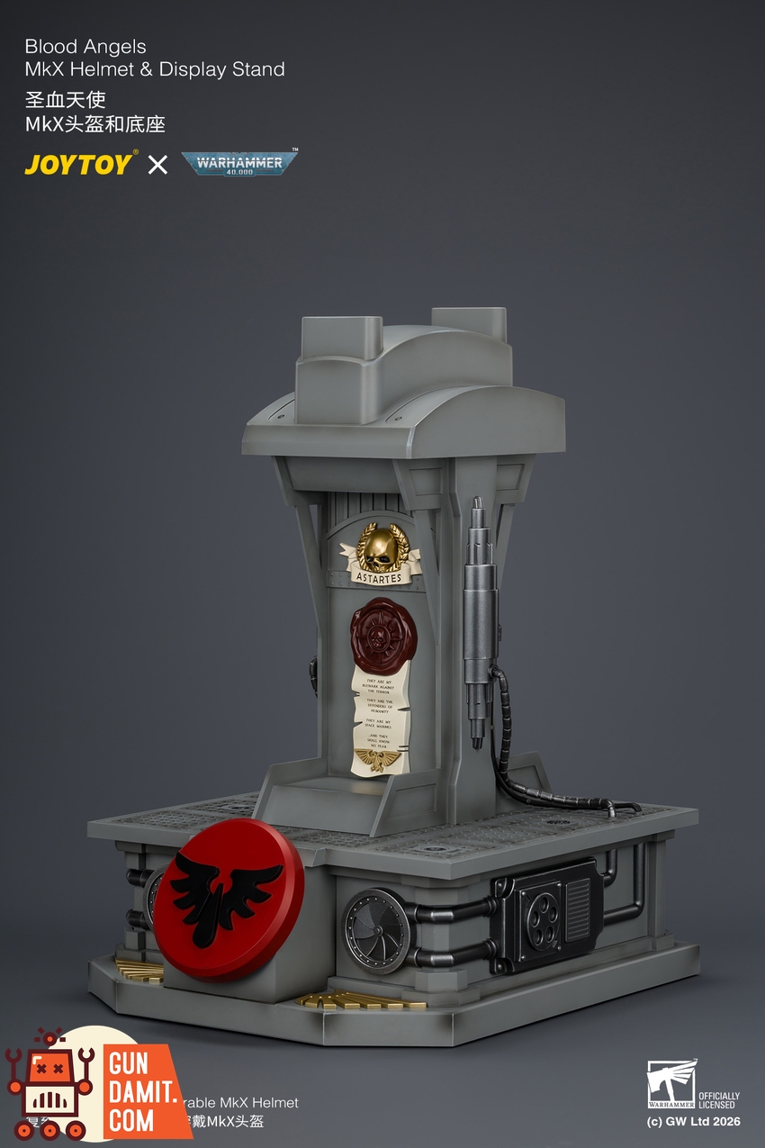 JoyToy JT04919 1/1 Warhammer 40K Blood Angels MkX Helmet & Display Stand - View 16 JoyToy JT04919 1/1 Warhammer 40K Blood Angels MkX Helmet & Display Stand - View 16