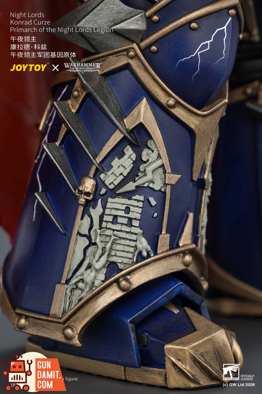 JoyToy JT04674 1/18 Warhammer The Horus Heresy Night Lords Konrad Curze Primarch of the Night Lords Legion - View 12 JoyToy JT04674 1/18 Warhammer The Horus Heresy Night Lords Konrad Curze Primarch of the Night Lords Legion - View 12