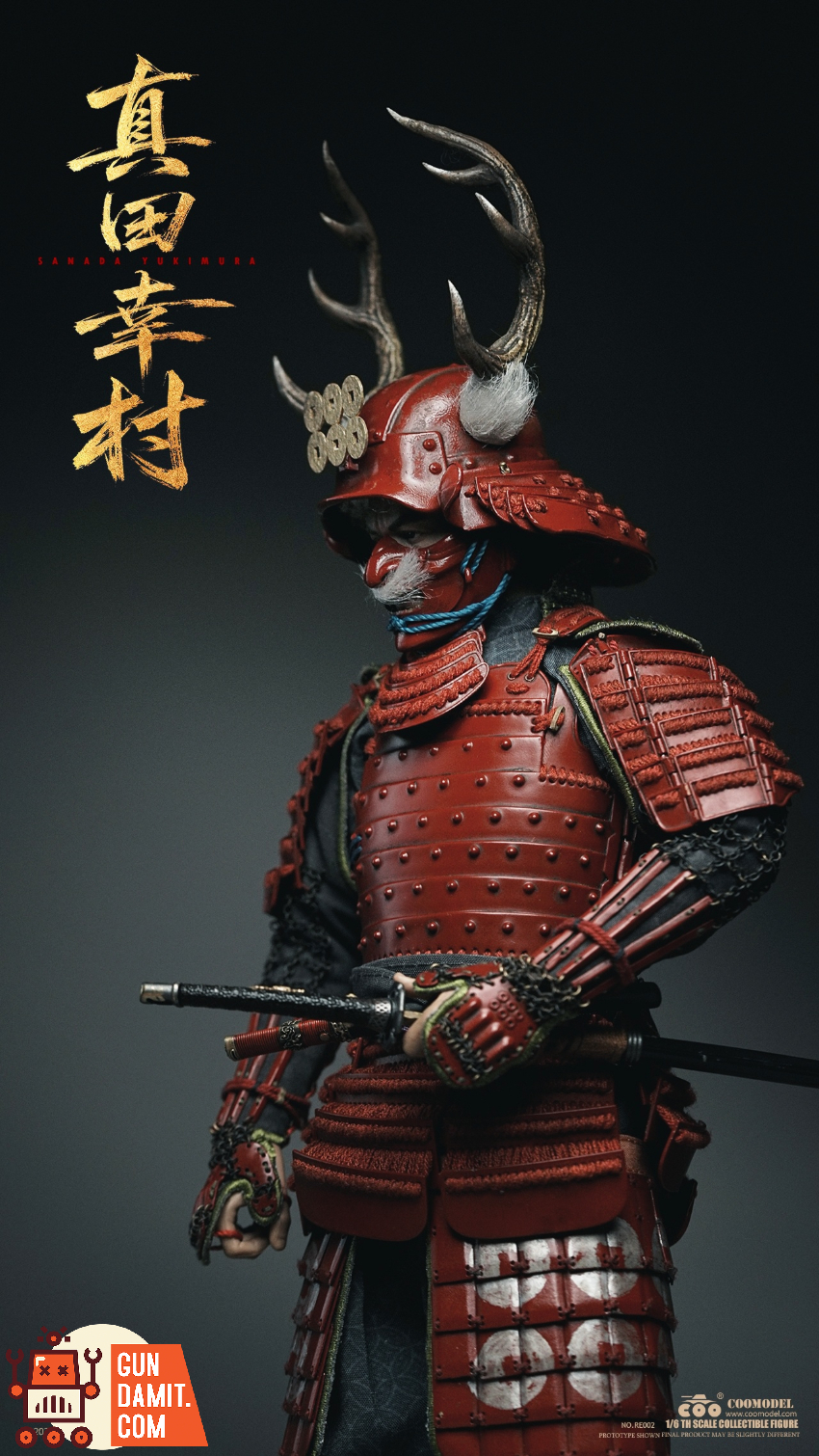 COOMODEL 1/6 RE002 Empire Era Sanada Yukimura Pure Copper Limited Ver. - View 9 COOMODEL 1/6 RE002 Empire Era Sanada Yukimura Pure Copper Limited Ver. - View 9