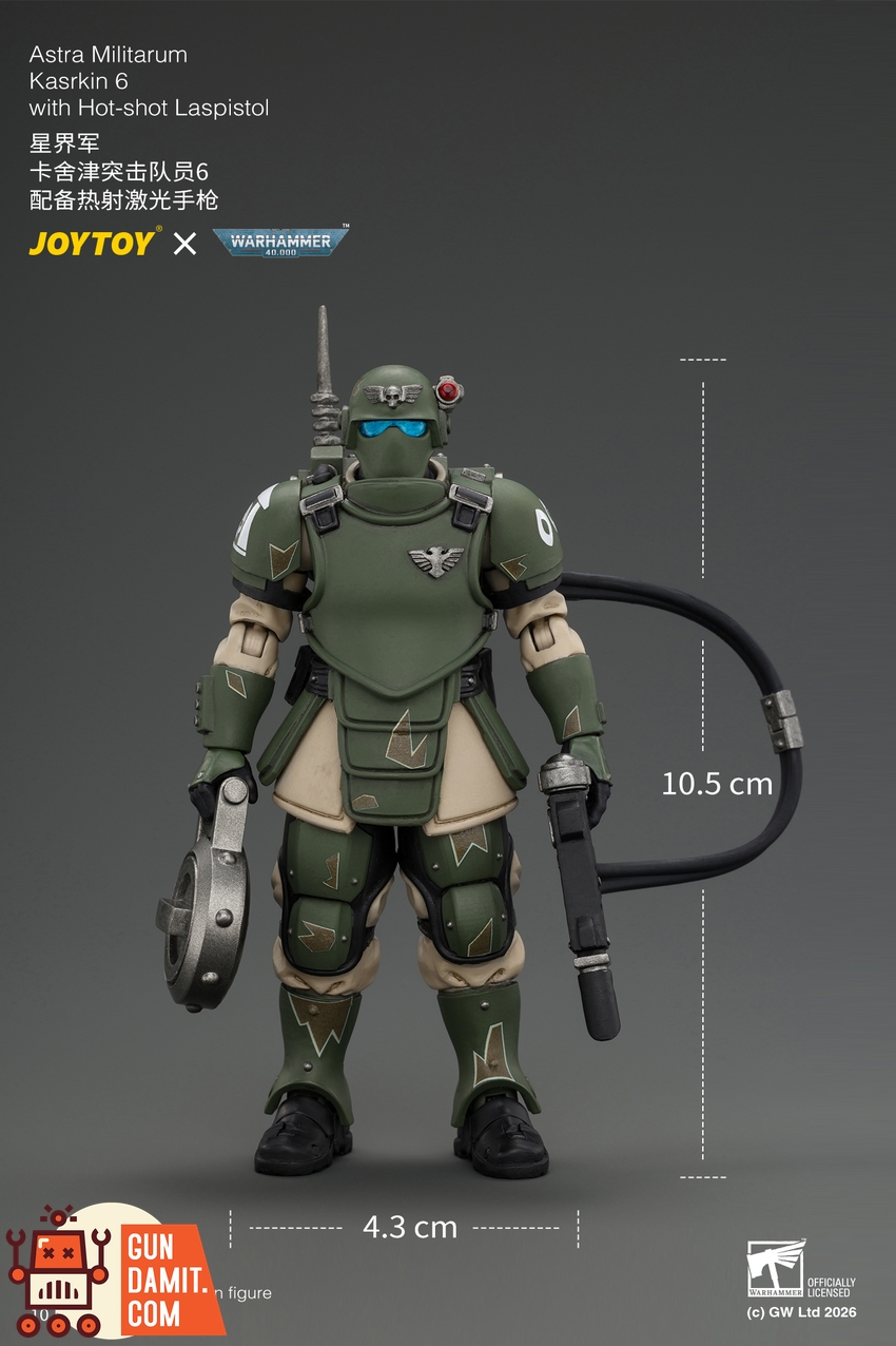 JoyToy JT04988 1/18 Warhammer 40K Astra Militarum Kasrkin 6 with Hot-shot Laspistol - View 8 JoyToy JT04988 1/18 Warhammer 40K Astra Militarum Kasrkin 6 with Hot-shot Laspistol - View 8