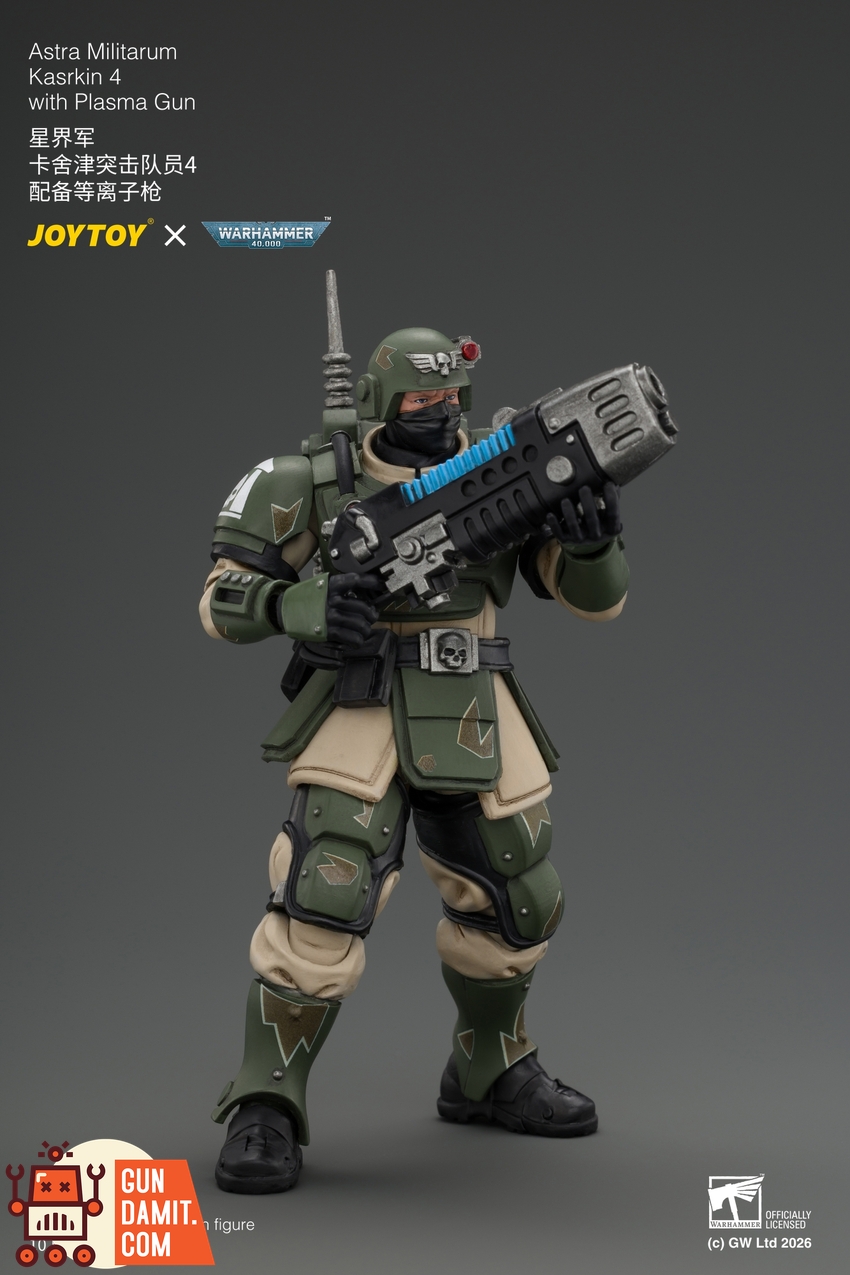 JoyToy JT04964 1/18 Warhammer 40K Astra Militarum Kasrkin 4 with Plasma Gun - View 5 JoyToy JT04964 1/18 Warhammer 40K Astra Militarum Kasrkin 4 with Plasma Gun - View 5
