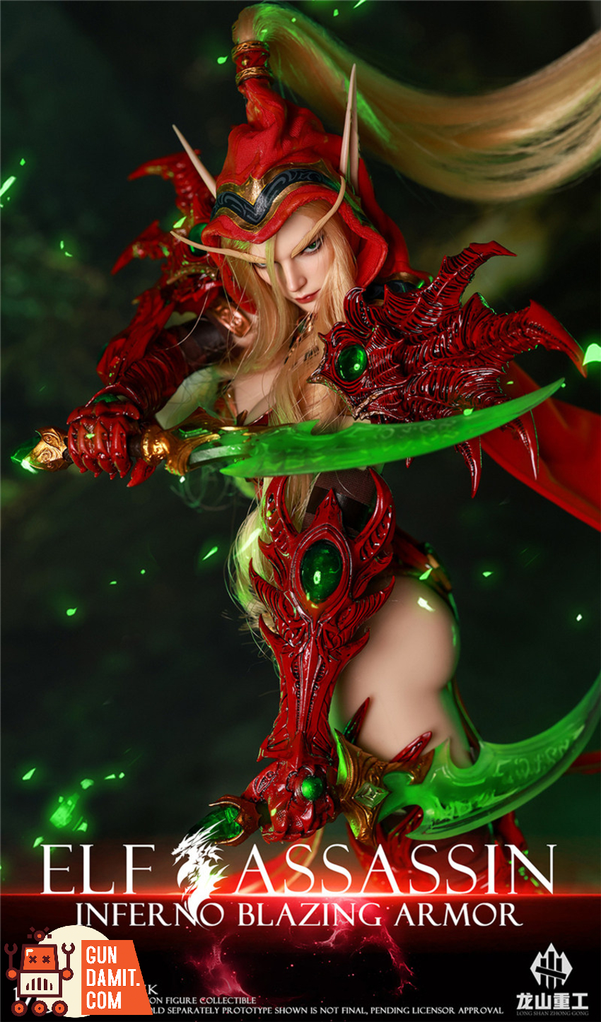 Longshan Heavy Industry 1/6 LS2026-XK Flame Prison Blazing Armor Elf Assassin - View 6 Longshan Heavy Industry 1/6 LS2026-XK Flame Prison Blazing Armor Elf Assassin - View 6