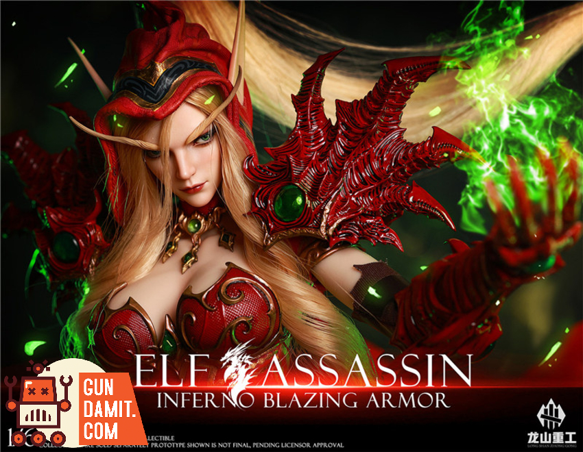 Longshan Heavy Industry 1/6 LS2026-XK Flame Prison Blazing Armor Elf Assassin - View 1 Longshan Heavy Industry 1/6 LS2026-XK Flame Prison Blazing Armor Elf Assassin - View 1