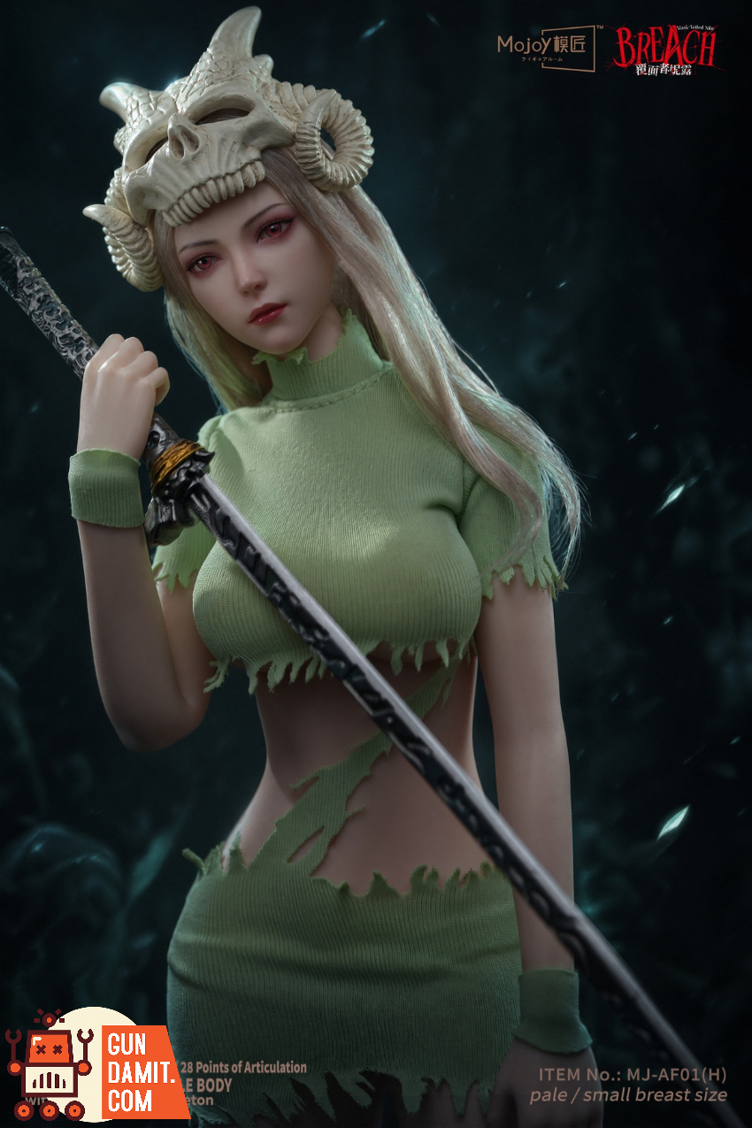 Mojoy 1/6 MJ-AF01H Slender Girlish Body with Head Sculpt Green Ver. - View 16 Mojoy 1/6 MJ-AF01H Slender Girlish Body with Head Sculpt Green Ver. - View 16