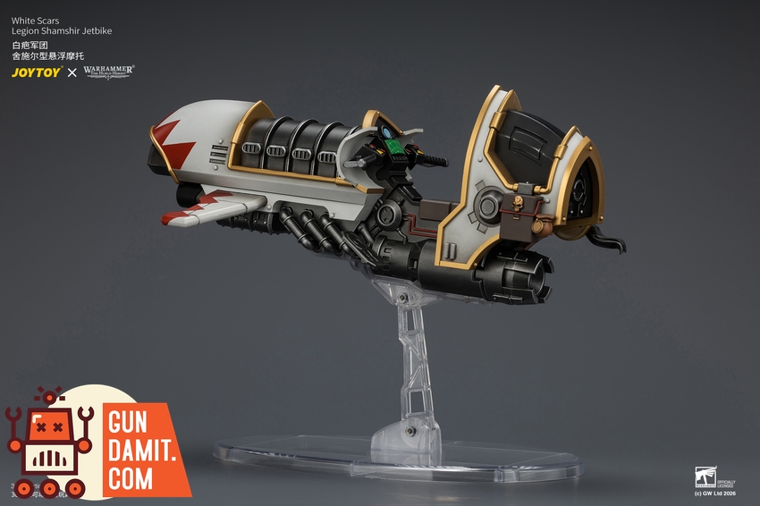 JoyToy JT04780 1/18 Warhammer The Horus Heresy White Scars Legion Shamshir Jetbike - View 12 JoyToy JT04780 1/18 Warhammer The Horus Heresy White Scars Legion Shamshir Jetbike - View 12