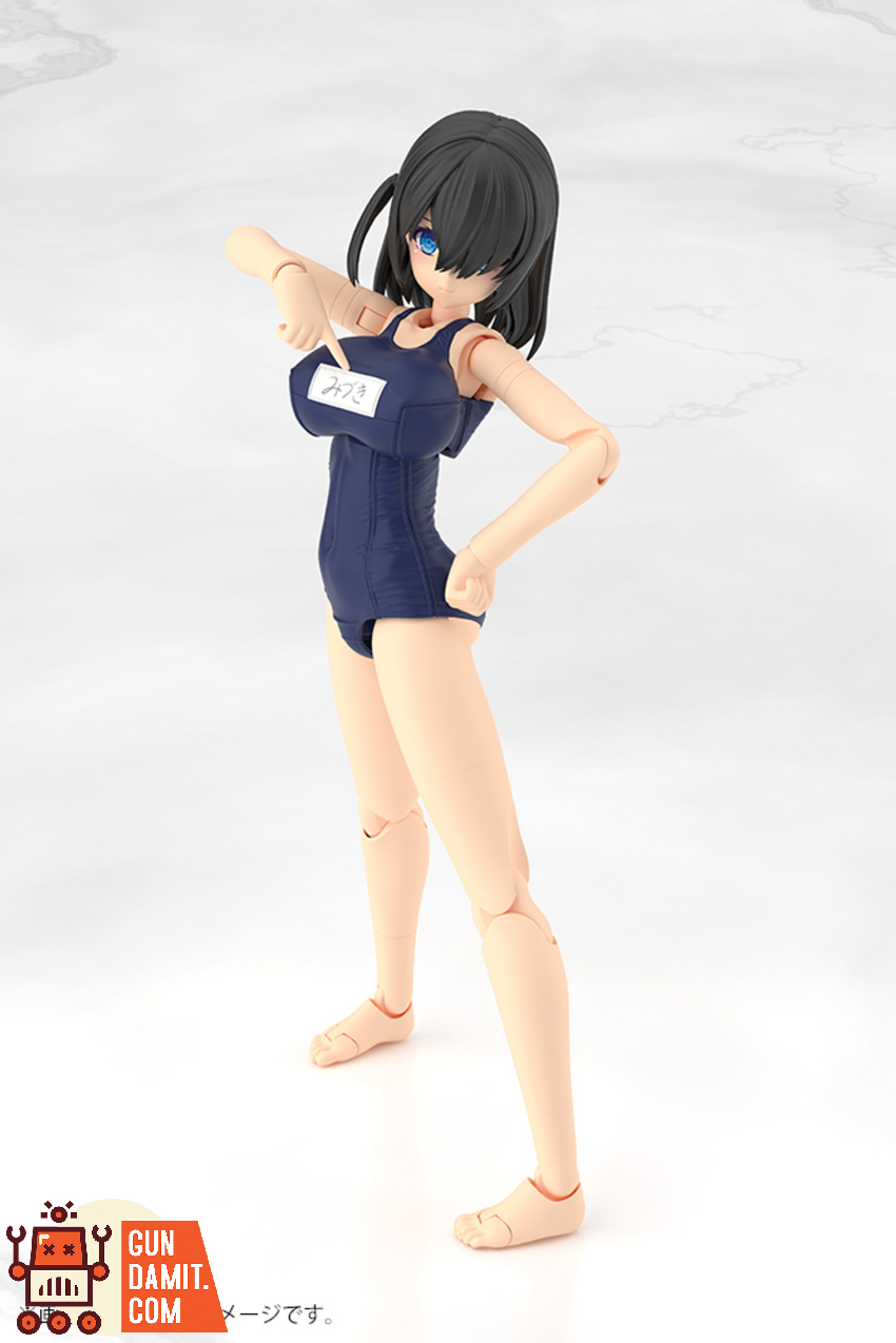 Kotobukiya FG196 Frame Arms Girl Mizuki School Swimsuits Ver. Model Kit - View 3 Kotobukiya FG196 Frame Arms Girl Mizuki School Swimsuits Ver. Model Kit - View 3