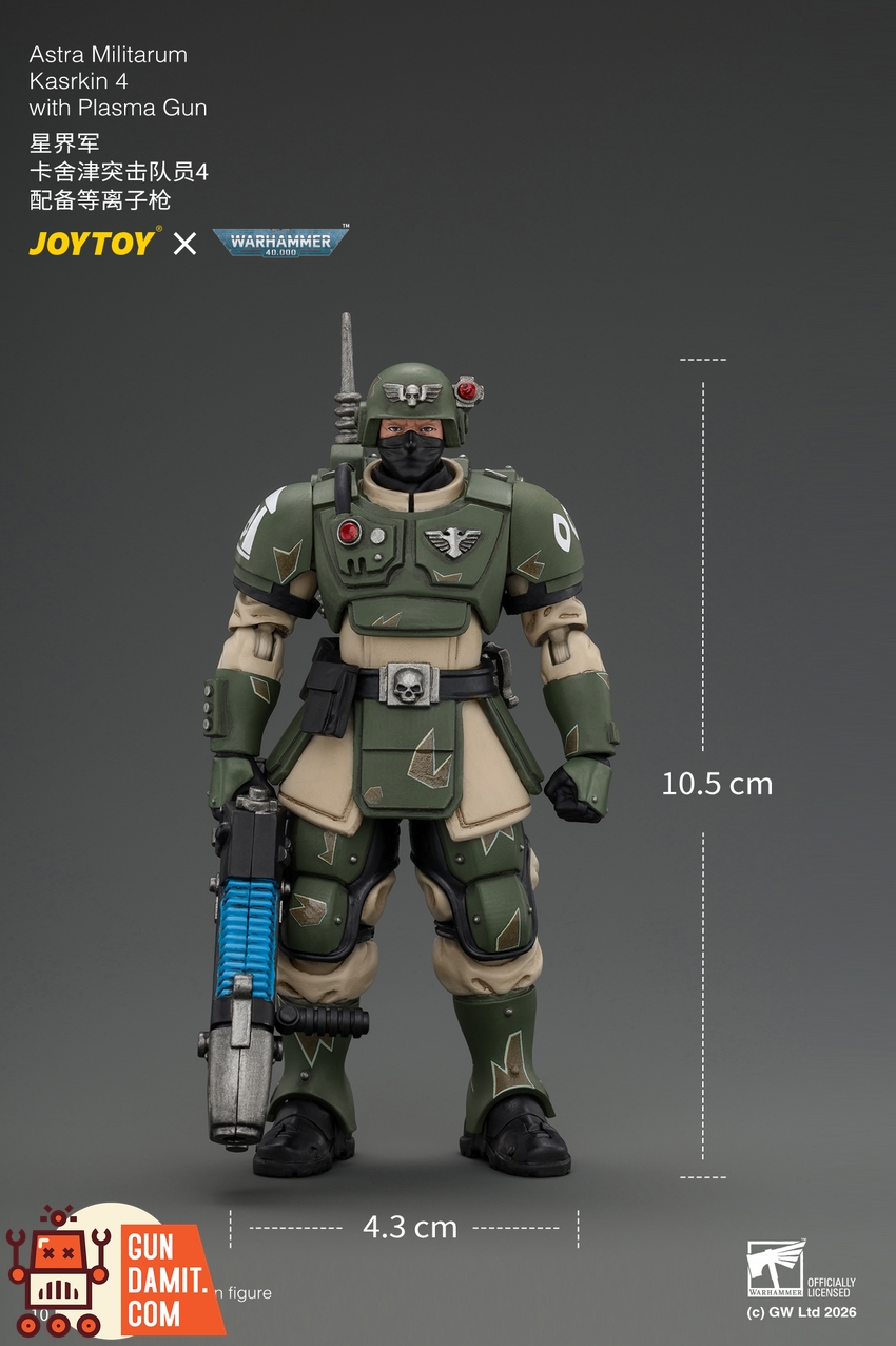 JoyToy JT04964 1/18 Warhammer 40K Astra Militarum Kasrkin 4 with Plasma Gun - View 8 JoyToy JT04964 1/18 Warhammer 40K Astra Militarum Kasrkin 4 with Plasma Gun - View 8