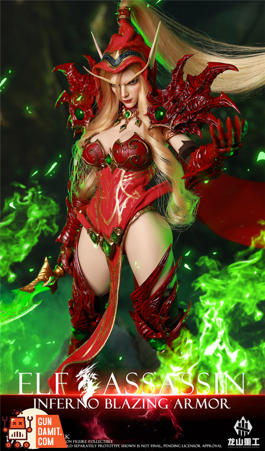 Longshan Heavy Industry 1/6 LS2026-XK Flame Prison Blazing Armor Elf Assassin - View 10 Longshan Heavy Industry 1/6 LS2026-XK Flame Prison Blazing Armor Elf Assassin - View 10