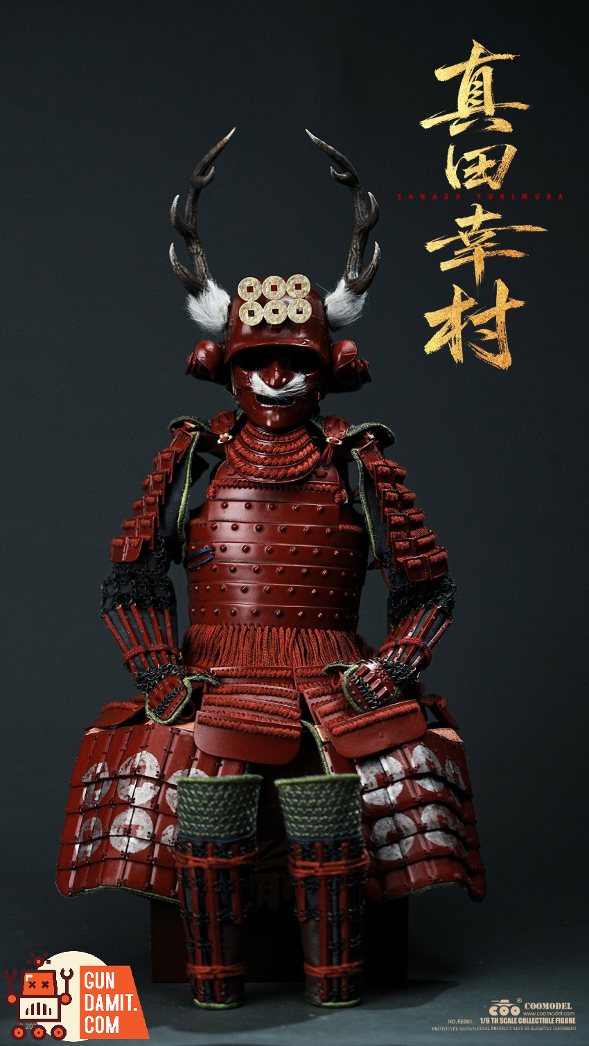 COOMODEL 1/6 RE001 Empire Era Sanada Yukimura Pure Copper Standard Ver. - View 11 COOMODEL 1/6 RE001 Empire Era Sanada Yukimura Pure Copper Standard Ver. - View 11