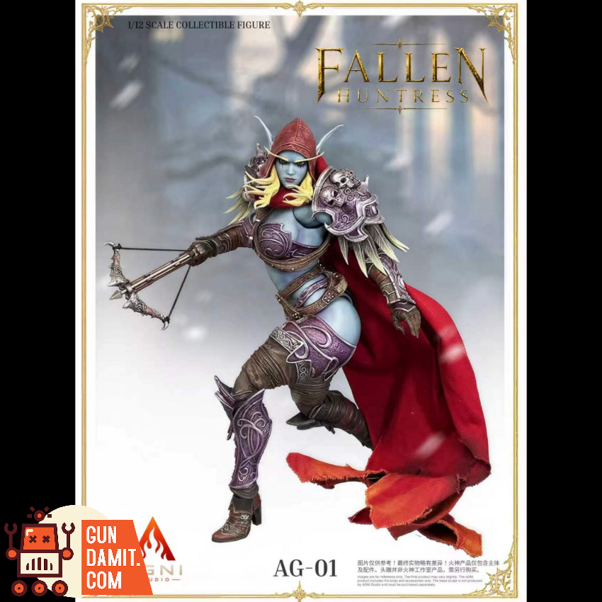 Agni Studio x French Bulldog 1/12 AG01+FR01 Fallen Huntress Head & Accessories Set Blue Skin Version - View 10 Agni Studio x French Bulldog 1/12 AG01+FR01 Fallen Huntress Head & Accessories Set Blue Skin Version - View 10