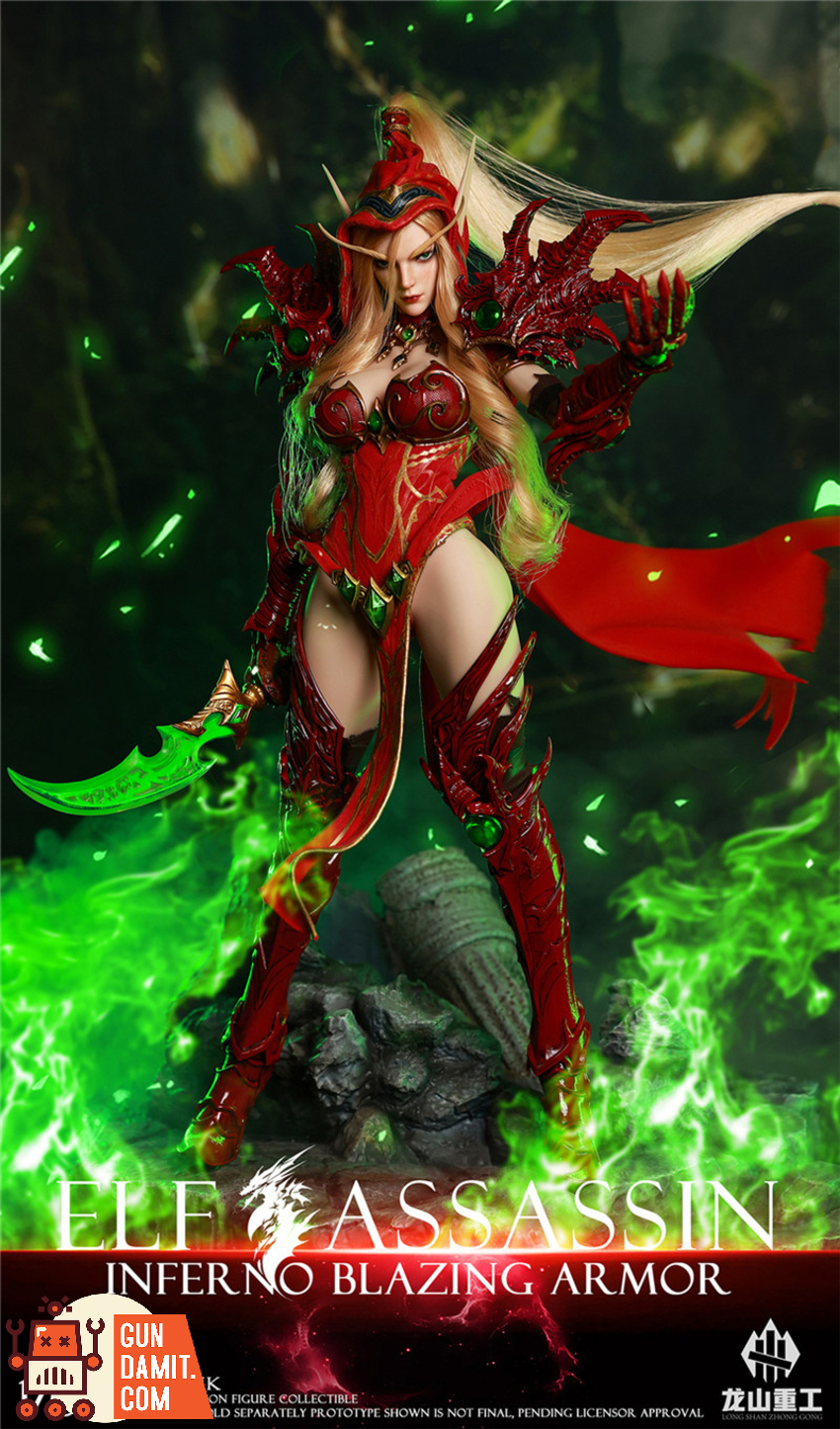 Longshan Heavy Industry 1/6 LS2026-XK Flame Prison Blazing Armor Elf Assassin - View 11 Longshan Heavy Industry 1/6 LS2026-XK Flame Prison Blazing Armor Elf Assassin - View 11