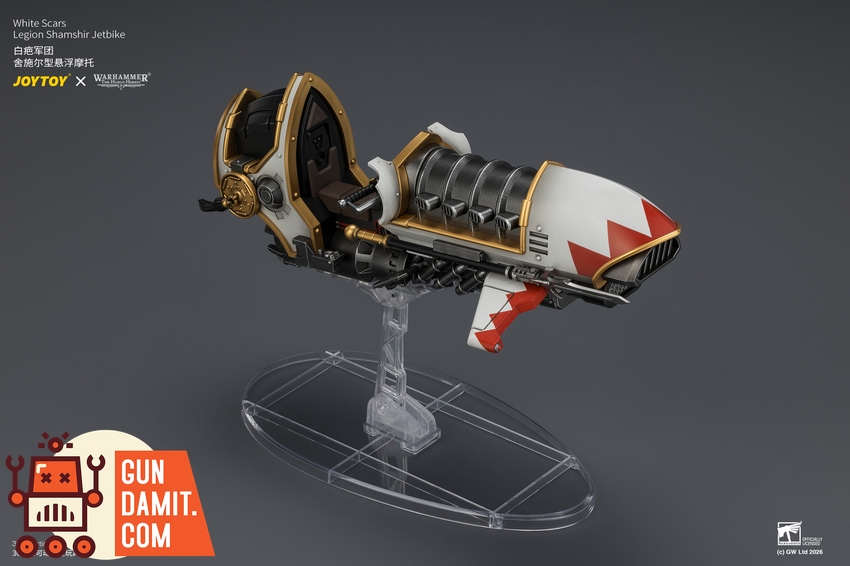 JoyToy JT04780 1/18 Warhammer The Horus Heresy White Scars Legion Shamshir Jetbike - View 14 JoyToy JT04780 1/18 Warhammer The Horus Heresy White Scars Legion Shamshir Jetbike - View 14