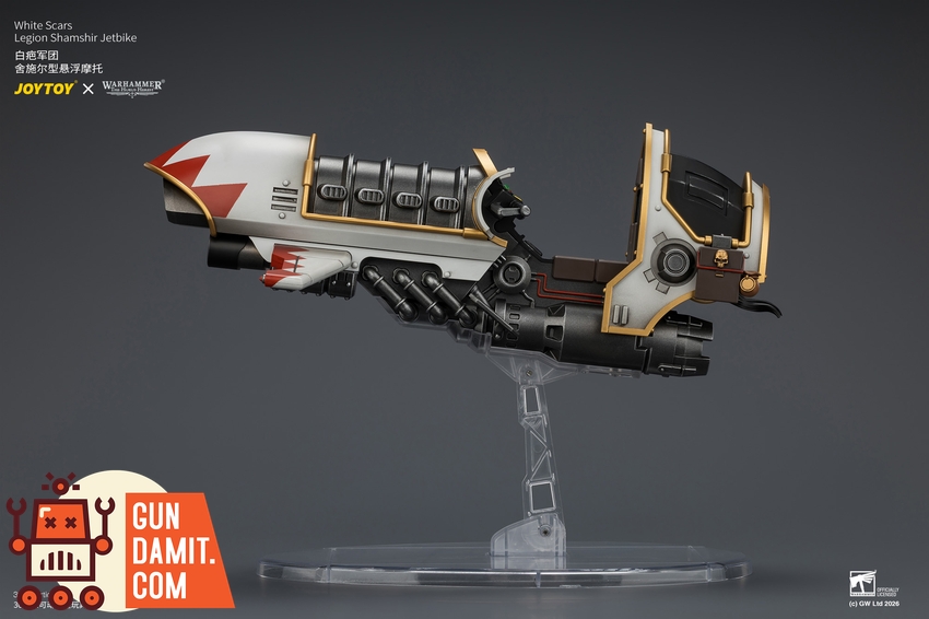 JoyToy JT04780 1/18 Warhammer The Horus Heresy White Scars Legion Shamshir Jetbike - View 7 JoyToy JT04780 1/18 Warhammer The Horus Heresy White Scars Legion Shamshir Jetbike - View 7