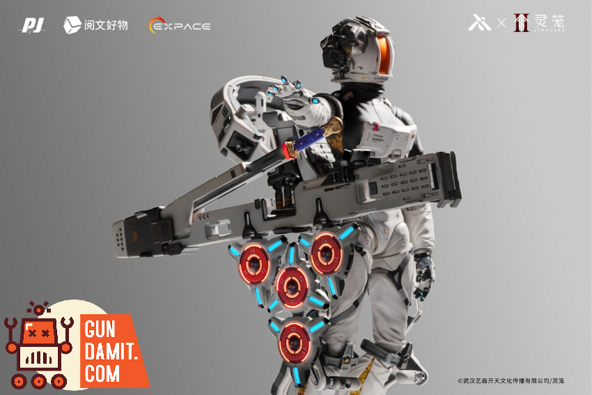 Moki Magic 1/6 MM-002 Ling Cage Bai Yuekui Extravehicular Combat Suit Deluxe Version - View 4 Moki Magic 1/6 MM-002 Ling Cage Bai Yuekui Extravehicular Combat Suit Deluxe Version - View 4