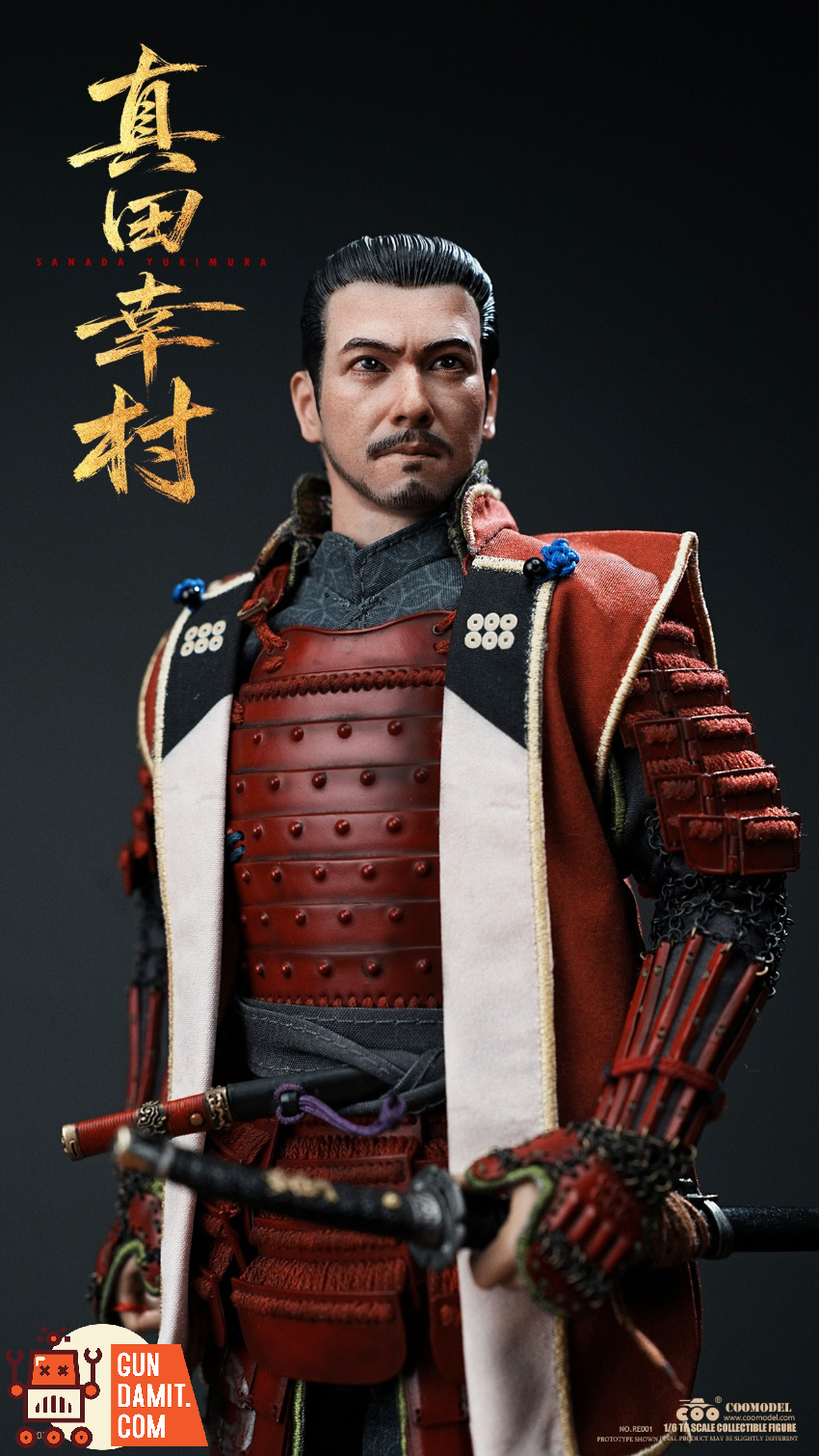 COOMODEL 1/6 RE001 Empire Era Sanada Yukimura Pure Copper Standard Ver. - View 9 COOMODEL 1/6 RE001 Empire Era Sanada Yukimura Pure Copper Standard Ver. - View 9