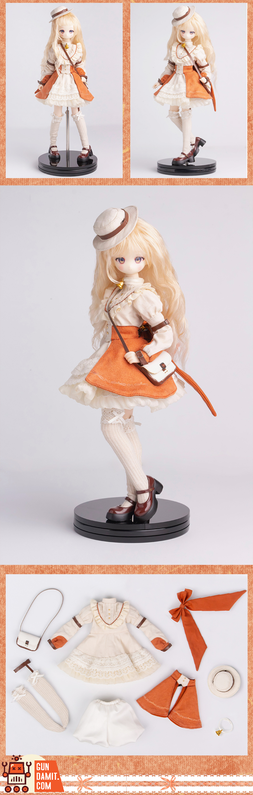 GOOMOO PLAY 1/6 GM-B-007 Jumao Zhiku Amber Cheese Dream Outfit Set for 12-inch Action Figures - View 10 GOOMOO PLAY 1/6 GM-B-007 Jumao Zhiku Amber Cheese Dream Outfit Set for 12-inch Action Figures - View 10
