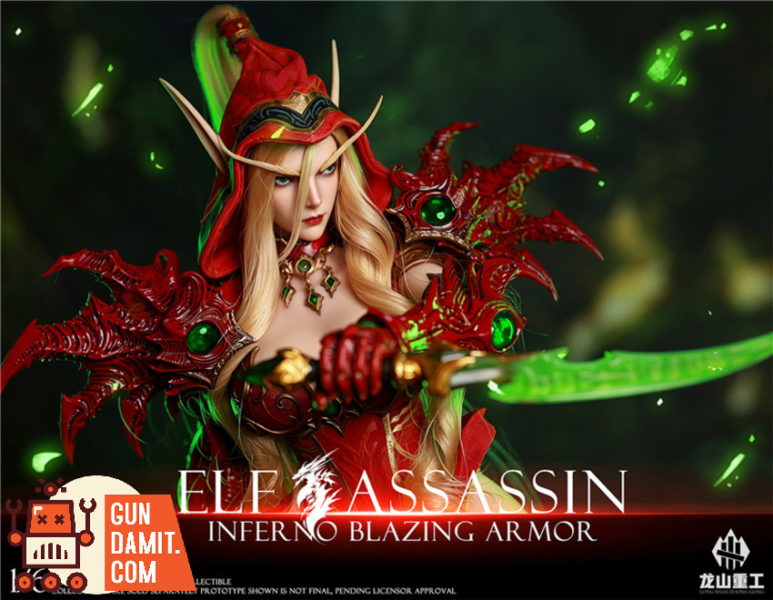 Longshan Heavy Industry 1/6 LS2026-XK Flame Prison Blazing Armor Elf Assassin - View 2 Longshan Heavy Industry 1/6 LS2026-XK Flame Prison Blazing Armor Elf Assassin - View 2
