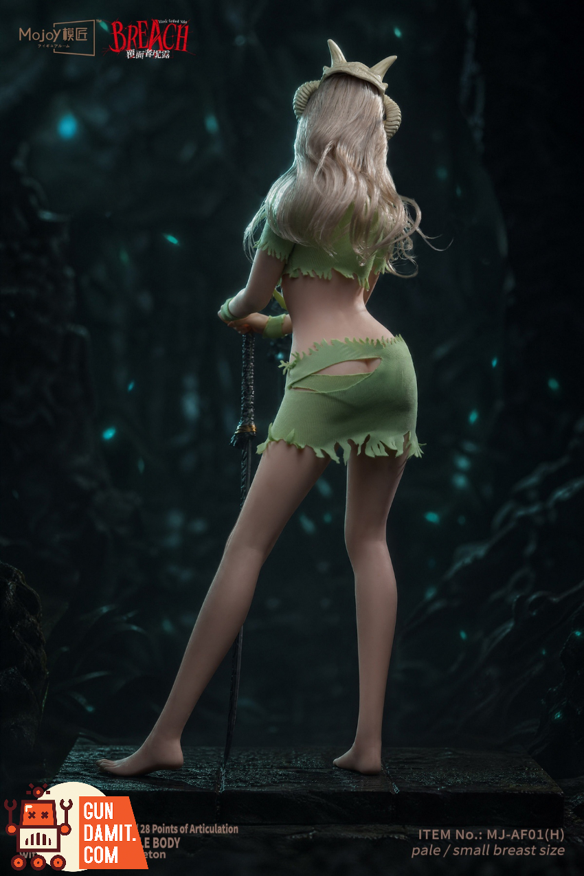 Mojoy 1/6 MJ-AF01H Slender Girlish Body with Head Sculpt Green Ver. - View 11 Mojoy 1/6 MJ-AF01H Slender Girlish Body with Head Sculpt Green Ver. - View 11