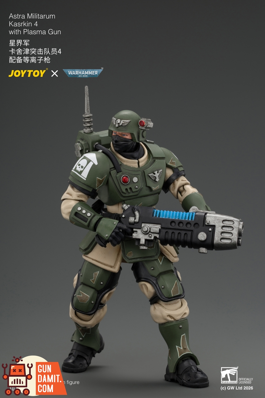 JoyToy JT04964 1/18 Warhammer 40K Astra Militarum Kasrkin 4 with Plasma Gun - View 6 JoyToy JT04964 1/18 Warhammer 40K Astra Militarum Kasrkin 4 with Plasma Gun - View 6