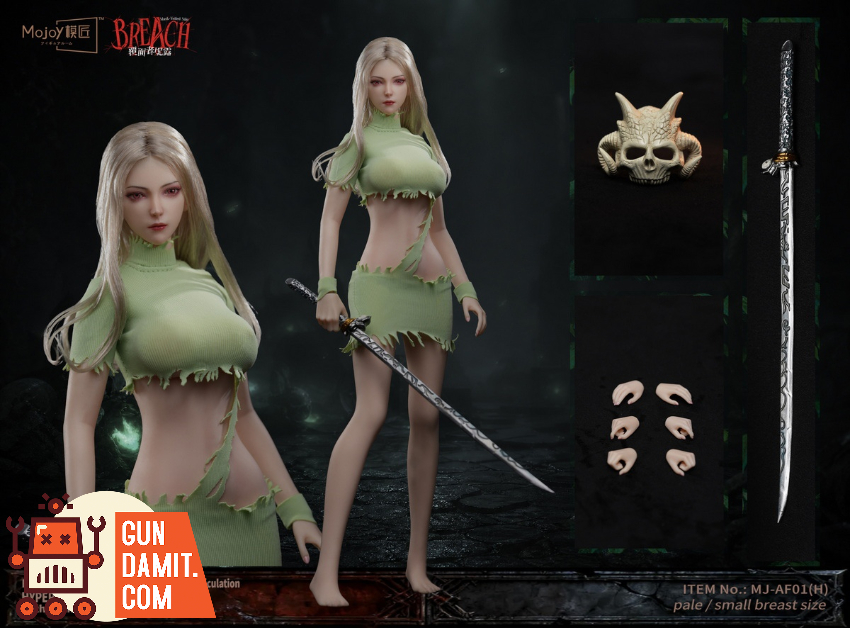 Mojoy 1/6 MJ-AF01H Slender Girlish Body with Head Sculpt Green Ver. - View 18 Mojoy 1/6 MJ-AF01H Slender Girlish Body with Head Sculpt Green Ver. - View 18