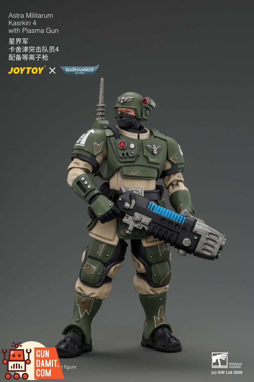 JoyToy JT04964 1/18 Warhammer 40K Astra Militarum Kasrkin 4 with Plasma Gun - View 2 JoyToy JT04964 1/18 Warhammer 40K Astra Militarum Kasrkin 4 with Plasma Gun - View 2