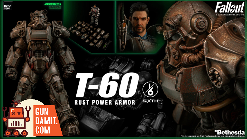 Threezero 1/6 3Z1005 Fallout T-60 Rust Power Armor - View 13 Threezero 1/6 3Z1005 Fallout T-60 Rust Power Armor - View 13