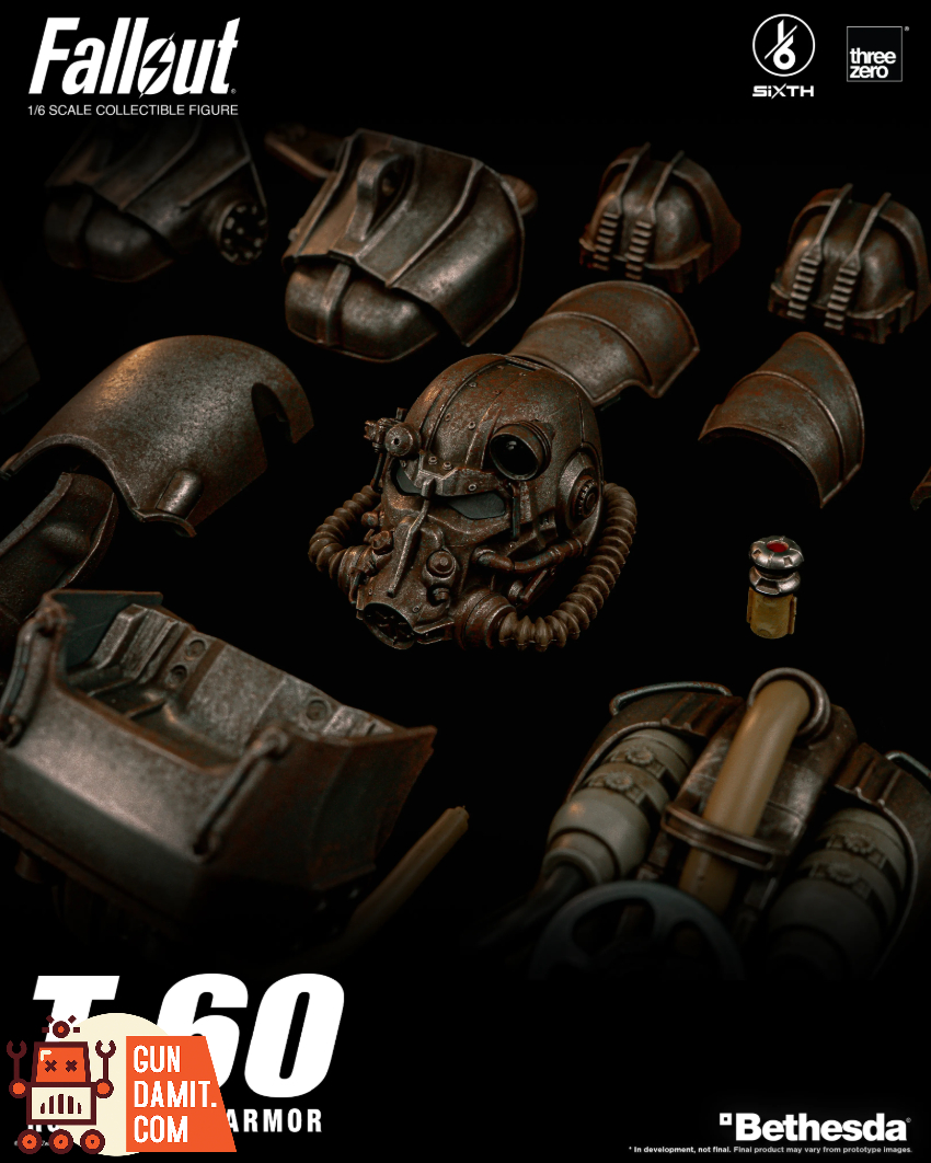 Threezero 1/6 3Z1005 Fallout T-60 Rust Power Armor - View 17 Threezero 1/6 3Z1005 Fallout T-60 Rust Power Armor - View 17