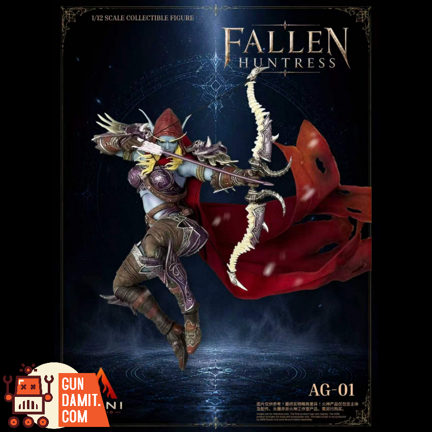 Agni Studio x French Bulldog 1/12 AG01+FR01 Fallen Huntress Head & Accessories Set Blue Skin Version - View 14 Agni Studio x French Bulldog 1/12 AG01+FR01 Fallen Huntress Head & Accessories Set Blue Skin Version - View 14