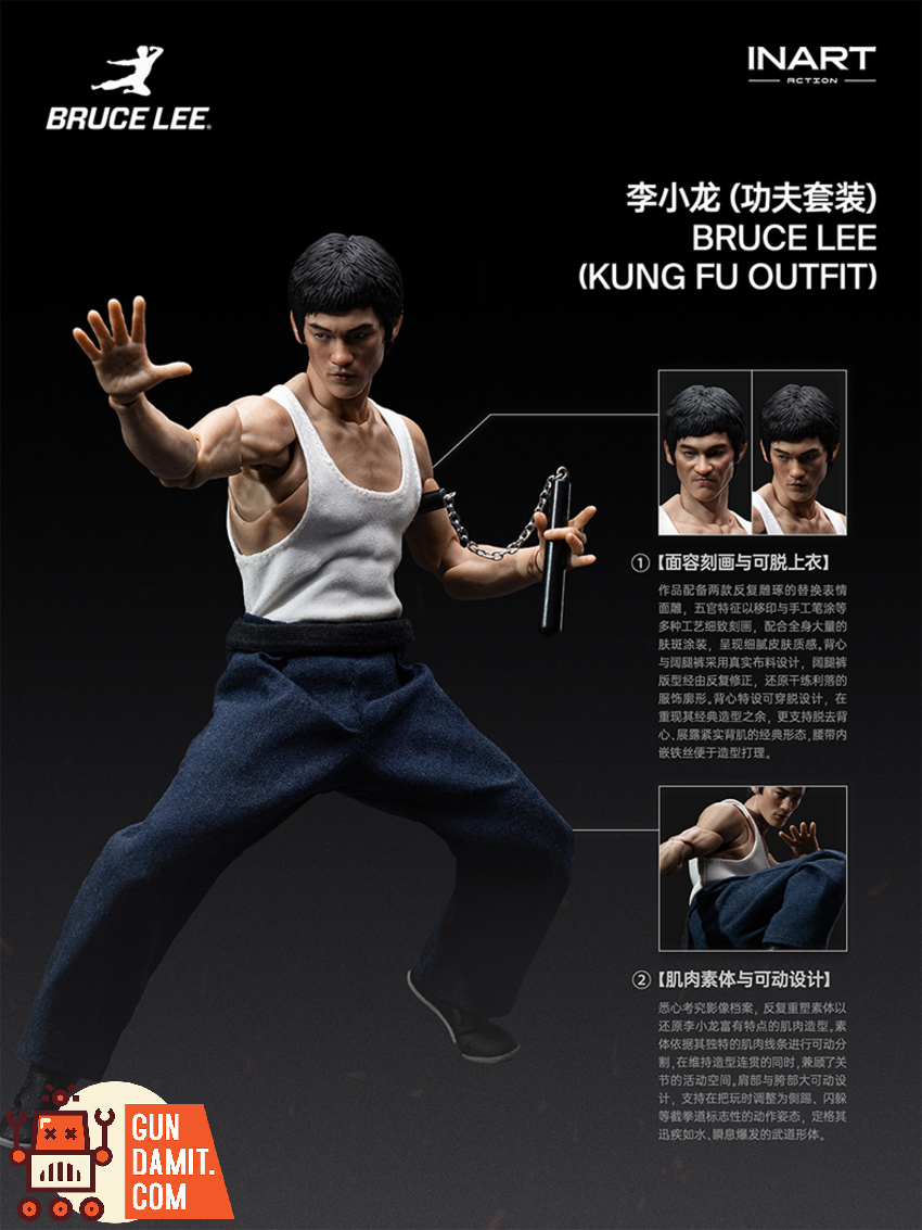 INART 1/12 Gy A037 Bruce Lee Kung Fu Outfit - View 19 INART 1/12 Gy A037 Bruce Lee Kung Fu Outfit - View 19