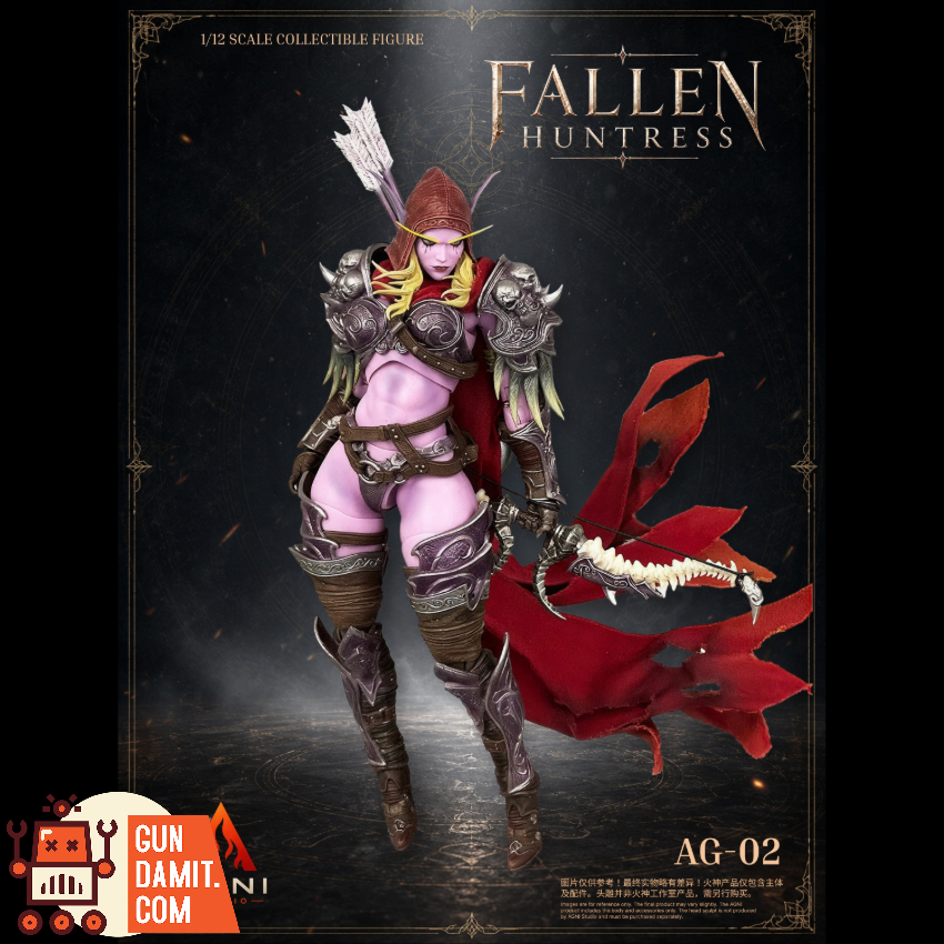 Agni Studio x French Bulldog 1/12 AG02+FR02 Fallen Huntress Head & Accessories Set Pink Skin Version - View 14 Agni Studio x French Bulldog 1/12 AG02+FR02 Fallen Huntress Head & Accessories Set Pink Skin Version - View 14
