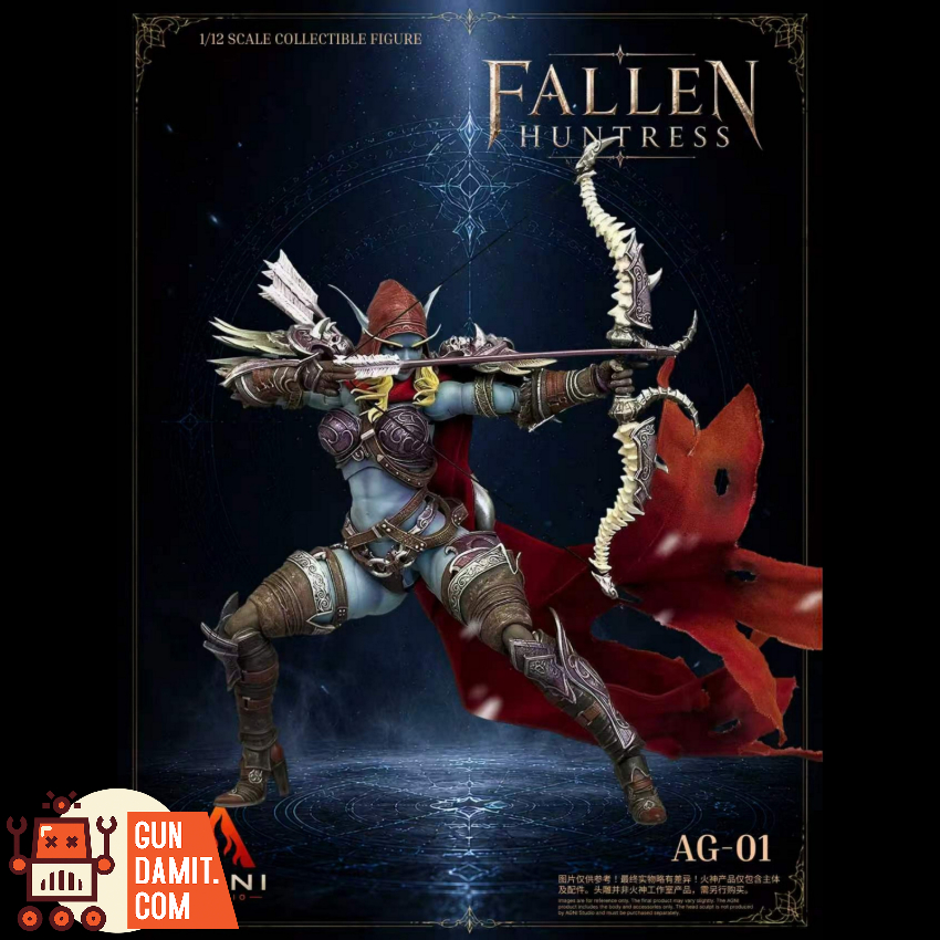 Agni Studio x French Bulldog 1/12 AG01+FR01 Fallen Huntress Head & Accessories Set Blue Skin Version - View 13 Agni Studio x French Bulldog 1/12 AG01+FR01 Fallen Huntress Head & Accessories Set Blue Skin Version - View 13