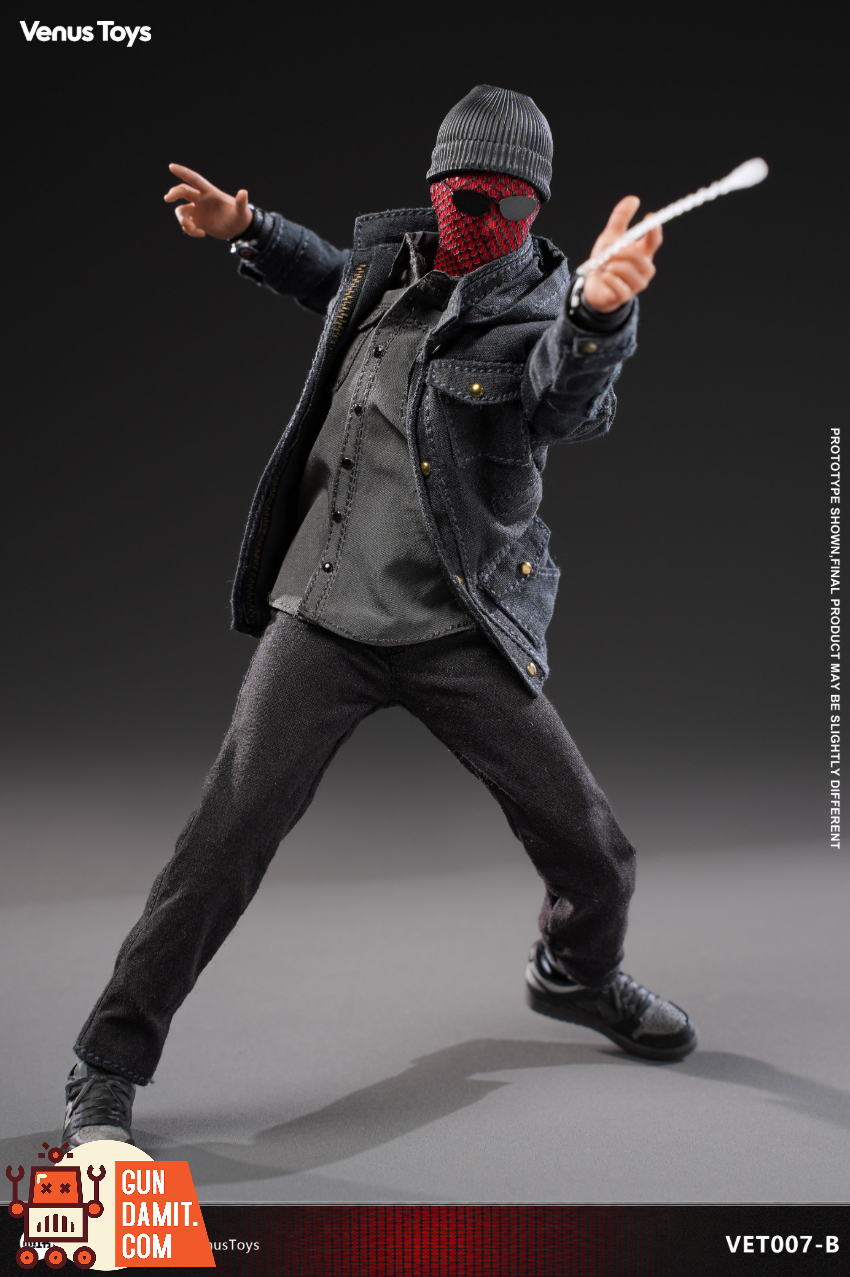 Venus Toys 1/12 VET007-B Night Vigilante Black Jacket Version - View 5 Venus Toys 1/12 VET007-B Night Vigilante Black Jacket Version - View 5
