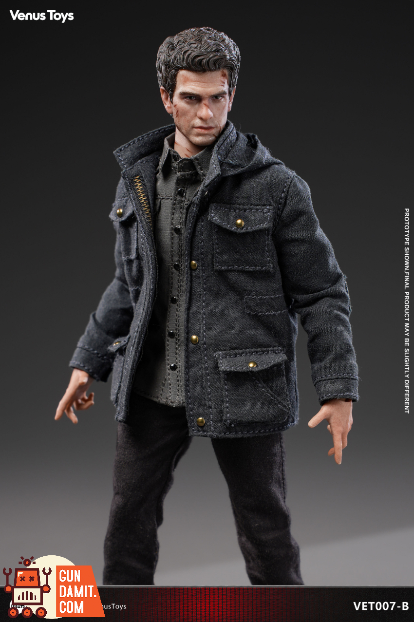 Venus Toys 1/12 VET007-B Night Vigilante Black Jacket Version - View 9 Venus Toys 1/12 VET007-B Night Vigilante Black Jacket Version - View 9