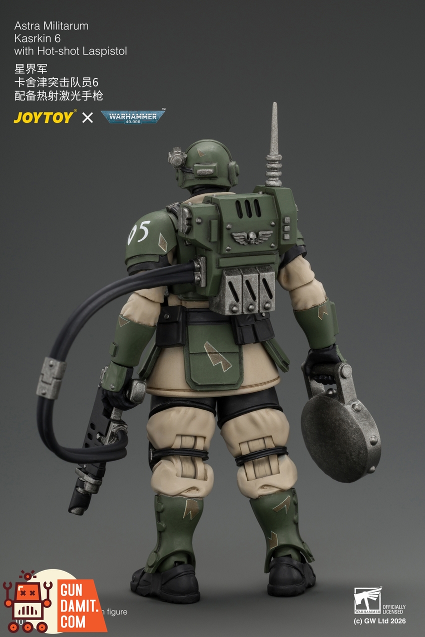 JoyToy JT04988 1/18 Warhammer 40K Astra Militarum Kasrkin 6 with Hot-shot Laspistol - View 3 JoyToy JT04988 1/18 Warhammer 40K Astra Militarum Kasrkin 6 with Hot-shot Laspistol - View 3