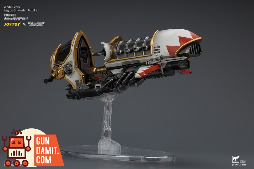 JoyToy JT04780 1/18 Warhammer The Horus Heresy White Scars Legion Shamshir Jetbike - View 11 JoyToy JT04780 1/18 Warhammer The Horus Heresy White Scars Legion Shamshir Jetbike - View 11