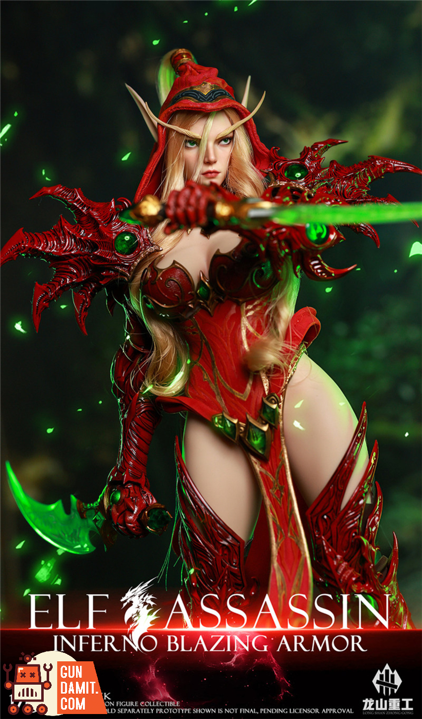 Longshan Heavy Industry 1/6 LS2026-XK Flame Prison Blazing Armor Elf Assassin - View 9 Longshan Heavy Industry 1/6 LS2026-XK Flame Prison Blazing Armor Elf Assassin - View 9