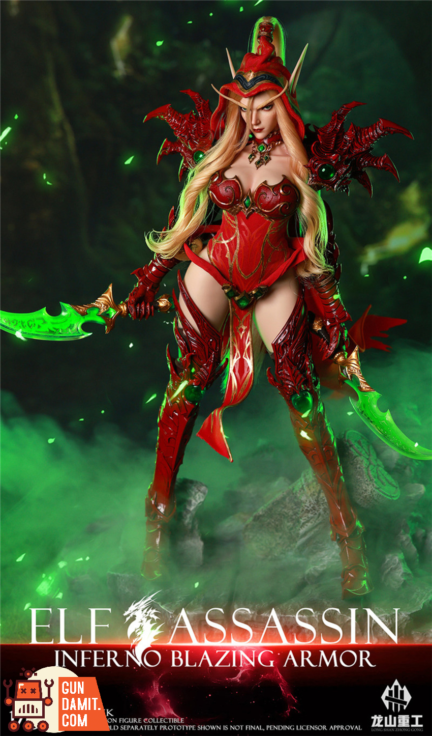 Longshan Heavy Industry 1/6 LS2026-XK Flame Prison Blazing Armor Elf Assassin - View 13 Longshan Heavy Industry 1/6 LS2026-XK Flame Prison Blazing Armor Elf Assassin - View 13