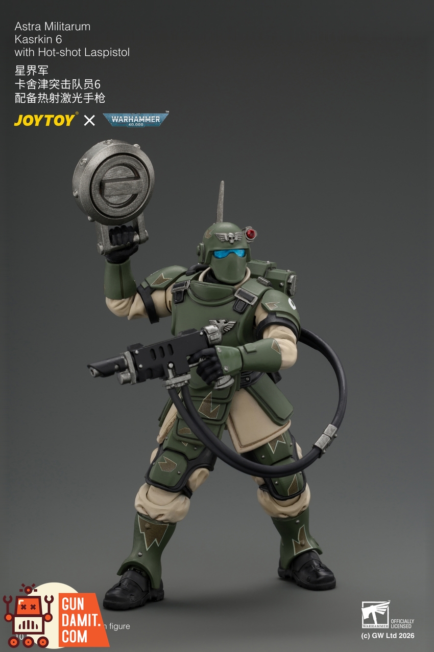 JoyToy JT04988 1/18 Warhammer 40K Astra Militarum Kasrkin 6 with Hot-shot Laspistol - View 7 JoyToy JT04988 1/18 Warhammer 40K Astra Militarum Kasrkin 6 with Hot-shot Laspistol - View 7