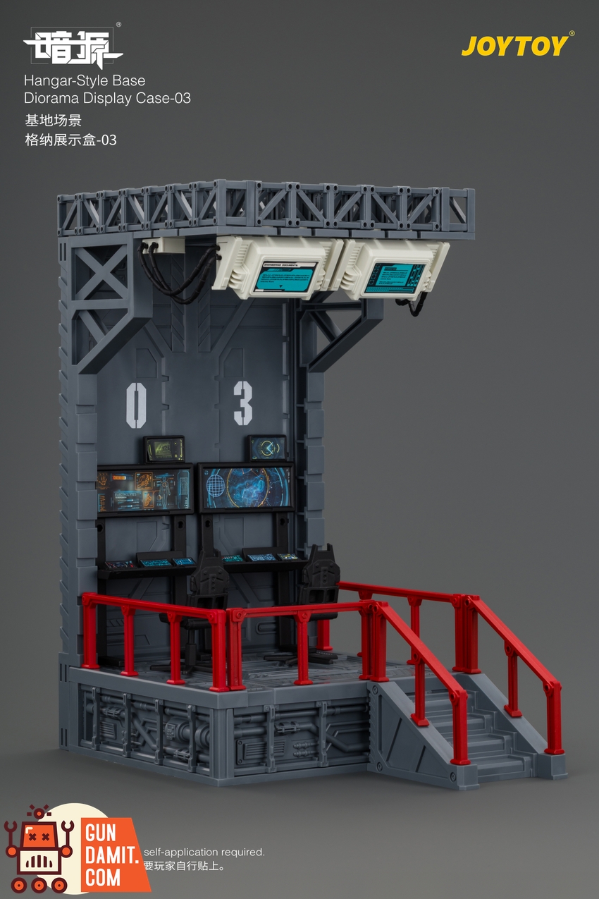 JoyToy JT04810 1/25 Dark Source Hangar-Style Base Diorama Display Case-03 - View 4 JoyToy JT04810 1/25 Dark Source Hangar-Style Base Diorama Display Case-03 - View 4